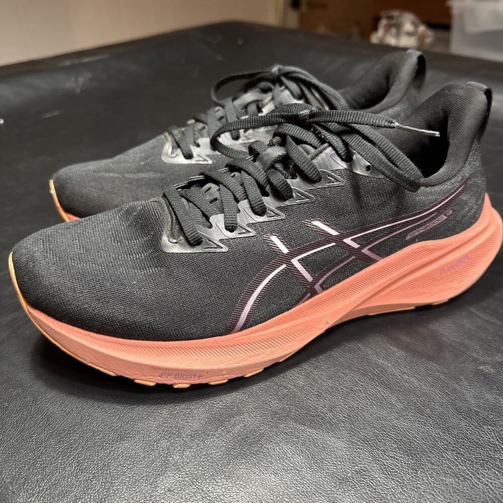 Asics GT-2000 13 Men’s Size 10.5 Wide Black Orange Athletic Running Shoes 190